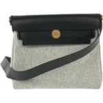 エルメス エールバッグジップ20 ショルダーバッグ キャンバス Ｋ刻印 ゴールド金具