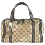 グッチ GGクリスタル ハンドバッグ コーティングキャンバス