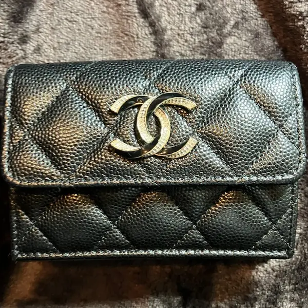 シャネル　キャビアスキン　スモール　ウォレット
