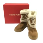 ルイ・ヴィトン ブーツ スエード ツートンカラーレディース