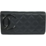 シャネル カンボン 財布 カーフスキン