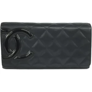 シャネル カンボン 財布 カーフスキン