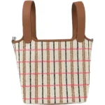 エルメス ピコタンロックPMクーベルチュール ハンドバッグ キャンバス K刻印 シルバー金具