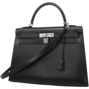 エルメス ケリー32 ハンドバッグ レザー □G刻印 シルバー金具