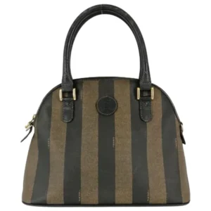 フェンディ ペカン ハンドバッグ PVC レザー