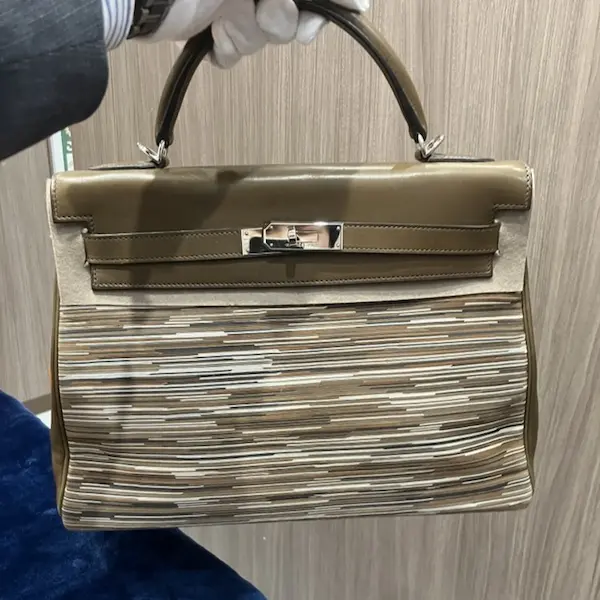 エルメス　ケリー32　ヴィブラート　ハンドバッグ