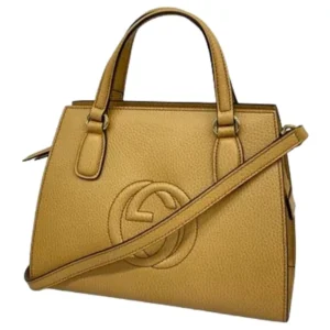 グッチ インターロッキングG ハンドバッグ レザー