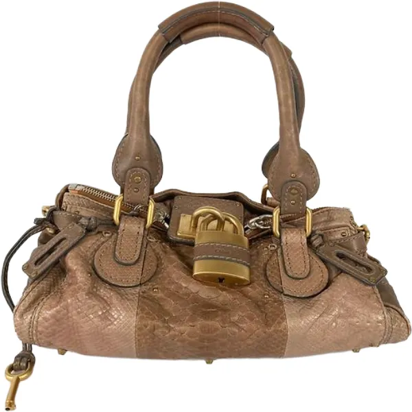 クロエ パディントン ハンドバッグ クロコ