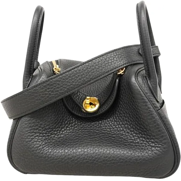 エルメス リンディミニ ショルダーバッグ レザー Z刻印 ゴールド金具