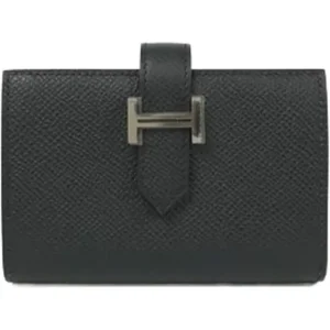 エルメス ベアンミニ コインケース レザー K刻印 シルバー金具