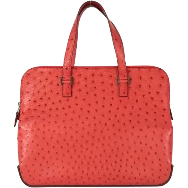 エルメス ハンドバッグ オーストリッチ ○G刻印 ゴールド金具