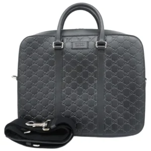 グッチ グッチシマ ブリーフケース レザー