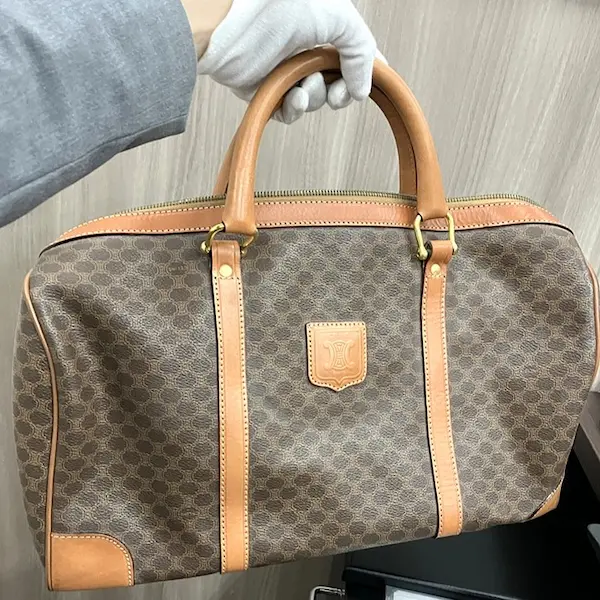 セリーヌ　マカダム　モノグラム　ボストンバッグ