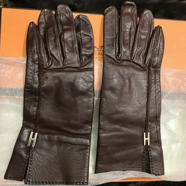 エルメス　レザー　グローブ