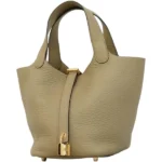 エルメス ピコタンロックPM ハンドバッグ レザー W刻印 ゴールド金具