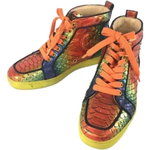 クリスチャン・ルブタン スニーカー パイソン