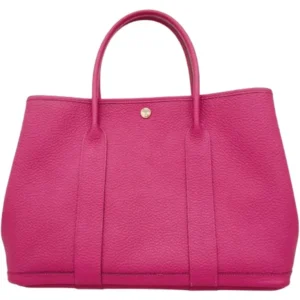 エルメス ガーデンパーティMM トートバッグ レザー A刻印 シルバー金具