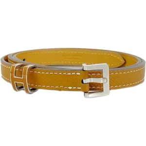 エルメス ポップH15 ベルト レザー B刻印 シルバー金具