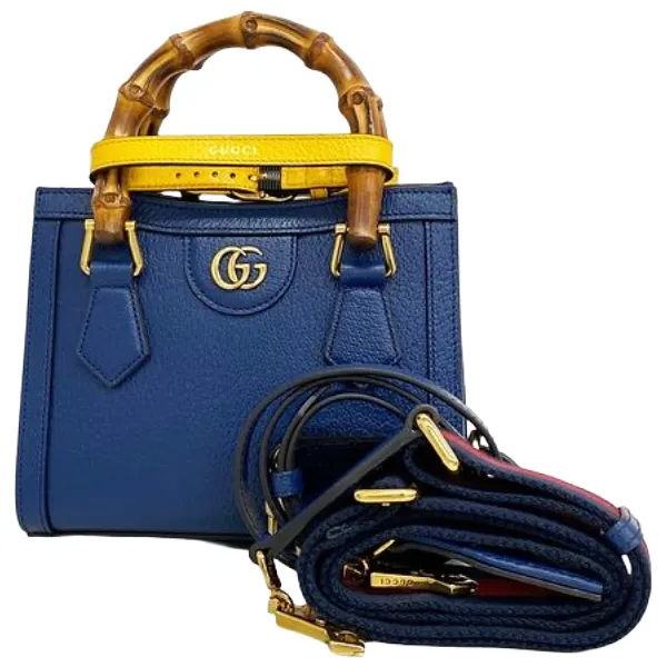 グッチ バンブー ダイアナ ハンドバッグ レザー