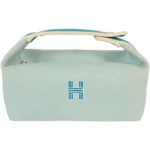 エルメス ブリッドアブラックPM ポーチ キャンバス シルバー金具