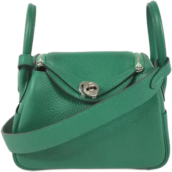 エルメス リンディミニ ショルダーバッグ レザー Ｗ刻印 シルバー金具