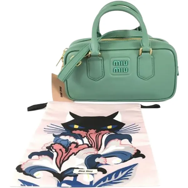 ミュウミュウ ハンドバッグ レザー