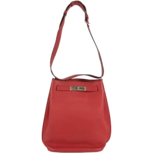 エルメス ソーケリー22 ショルダーバッグ レザー □P刻印 シルバー金具