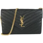 サンローラン クラシックモノグラム チェーンウォレット レザー