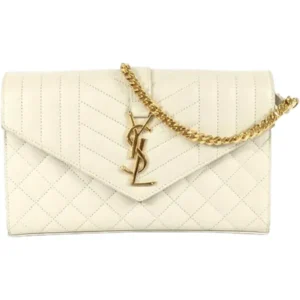 サンローラン クラシックモノグラム チェーンウォレット レザー