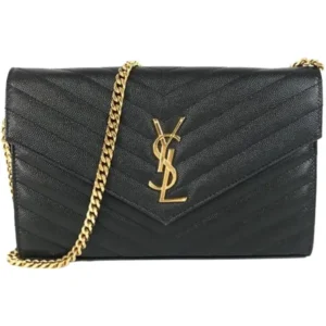 サンローラン クラシックモノグラム チェーンウォレット レザー