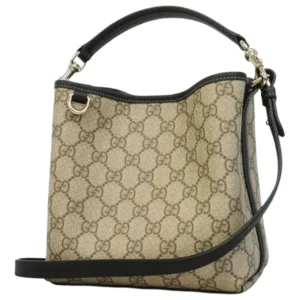 グッチ GGスプリーム ショルダーバッグ PVC レザー