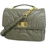 サルヴァトーレフェラガモ ガンチーニ ハンドバッグ レザー