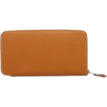 エルメス アザップロングシルクイン 財布 レザー U刻印 シルバー金具