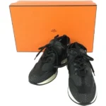 エルメス スニーカー ニット レザー