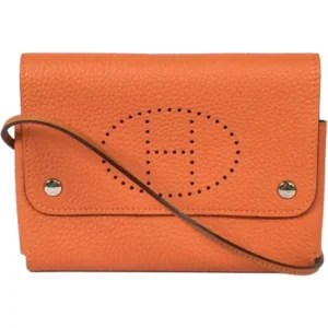 エルメス ポーチ レザー シルバー金具