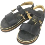 シャネル サンダル レザー