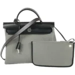 エルメス エールバッグジップ20 ショルダーバッグ キャンバス Ｋ刻印 ゴールド金具