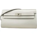 エルメス ケリーロングトゥーゴー 財布 レザー K刻印 シルバー金具