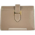 エルメス ベアンコンビネ 財布 レザー W刻印 ゴールド金具