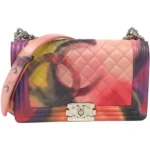 シャネル ボーイシャネル チェーンショルダーバッグ ラムスキン