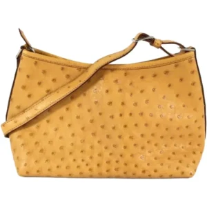 エルメス ベルランゴPM ショルダーバッグ オーストリッチ □D刻印 シルバー金具