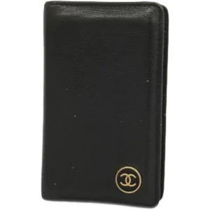 シャネル ココボタン カードケース パスケース レザー