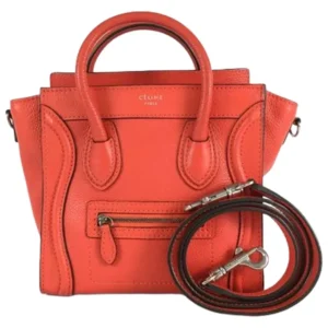 セリーヌ ラゲージナノ ハンドバッグ レザー