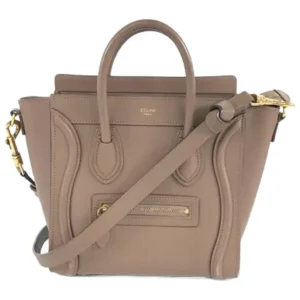 セリーヌ ラゲージナノ ハンドバッグ レザー