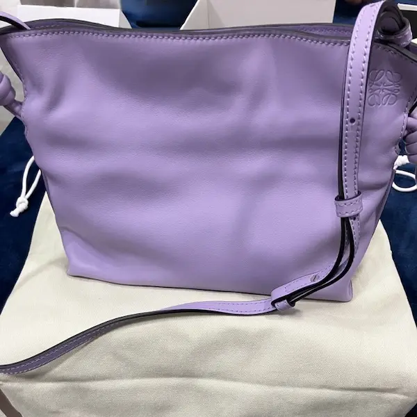 ロエベ　フラメンコクラッチ　レザーショルダーバッグ