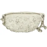 シャネル カメリア チェーンウエストバッグ ラムスキン