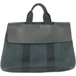 エルメス ヴァルパライソMM ハンドバッグ キャンバス シルバー金具