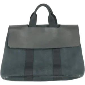 エルメス ヴァルパライソMM ハンドバッグ キャンバス シルバー金具