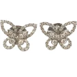 グラフ バタフライシルエット ピアス イヤリング