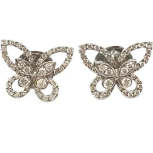 グラフ バタフライシルエット ピアス イヤリング